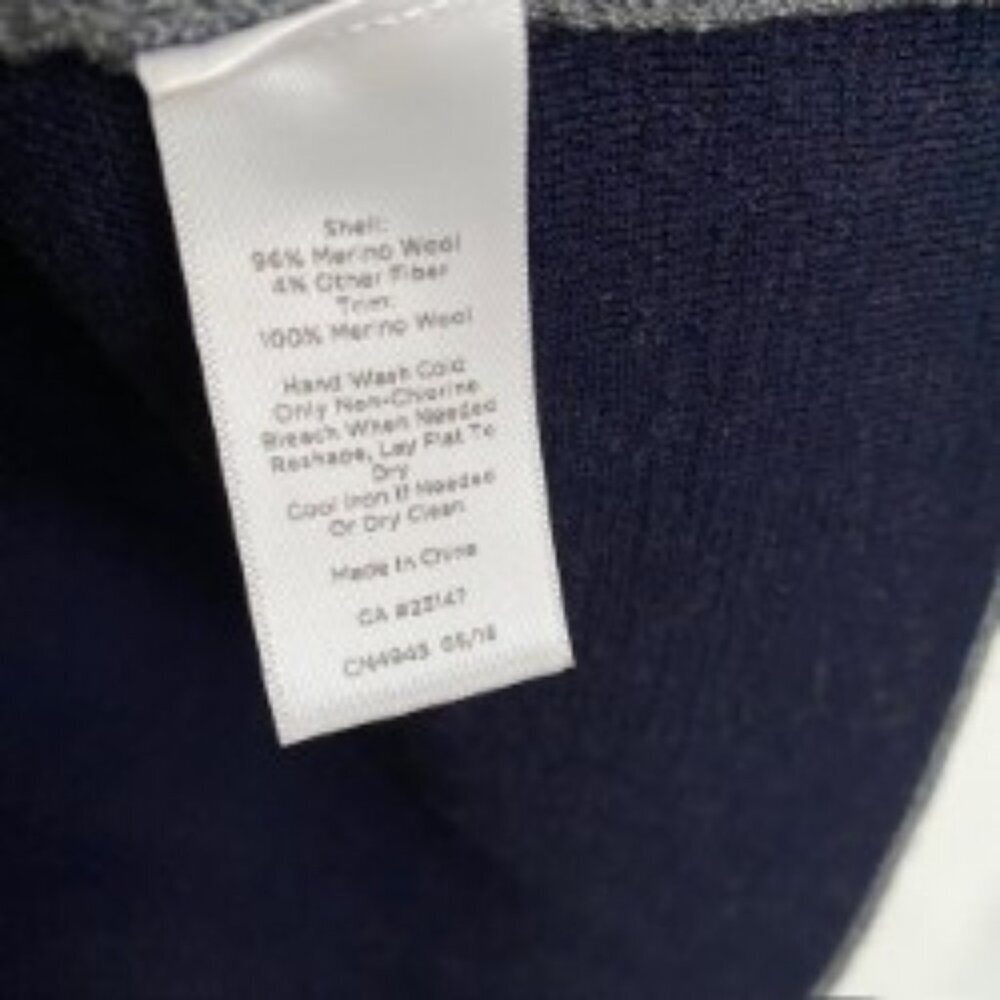 Talbots Merino Wool Striped Open Front Cardigan Sp - image 4